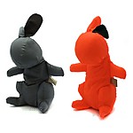 "Picnica" Rabbit Tote Bag - Grey or Orange