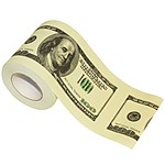 Money Toilet Paper 100 Dollar Bills
