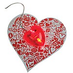 Heart Mouse Pad and Optical Mouse Set