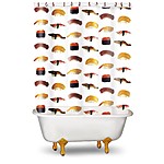 Sushi Vinyl Shower Curtain
