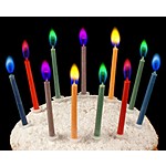 Candles with Colored Flames