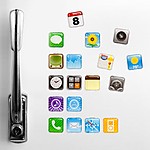 iPhone Icon Novelty Fridge Magnets