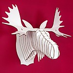 'Fred Jr', Medium Cardboard Moose Trophy