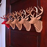 'Buck Micro', Small Cardboard Deer Trophy