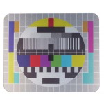 TV Text Pattern Mouse Pad
