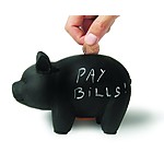 CapitaLIST Pig Chalk Board Piggy Bank