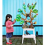 Birds on Tree Cardboard Tree Totem