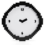 Pixel Time Pixelated Wall Clock