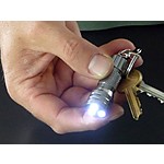 Compact MicroLite LED Keyring Torch