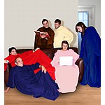 "Hugz Deluxe" Fleece Blanket with Sleeves