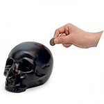 Ceramic Skull Money Bank 