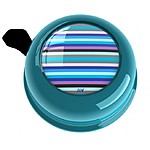 Turquoise Stripes Bike Bell