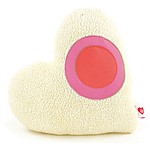 "My Beating Heart" Pink / Beige Heart Cushion
