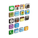 iPhone Icon Novelty Fridge Magnets