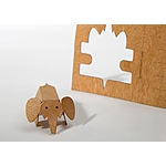 Wooden Postcard Elephant