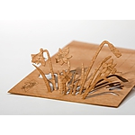Wooden Postcard Daffodils