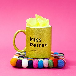 Mug pailleté avec message reggaeton Miss Perreo