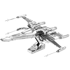 Kit de construction 3D Metal Earth : L'aéronef X-Wing de Poe Dameron. La Guerre des étoiles