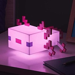 Lampe Minecraft en forme d' axolotl