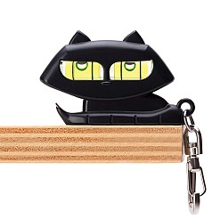 Porte-clés en forme de chat avec ouvreur et niveau
