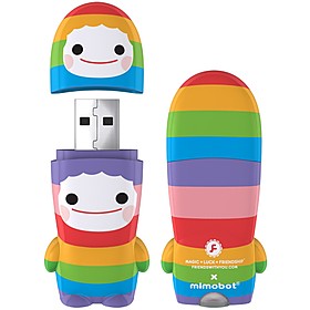 mimobot USB Buddy Chub Rainbow 8GB