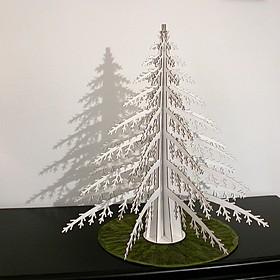 Curiosite.com  'Alpine Tree', Cardboard Pine Tree