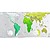 "FutureMaps" Green World Wall Map
