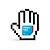 Pixelated Hand Sticky Notes