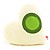 "My Beating Heart" Green / Beige Mini Heart Cushion