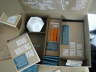 Chewed-up pencils and decision-making dice in the Would-Be Writer’s Kit 