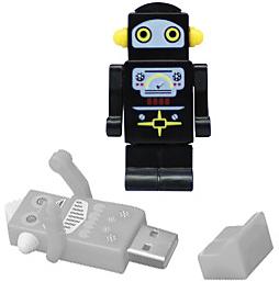 Robot USB in black