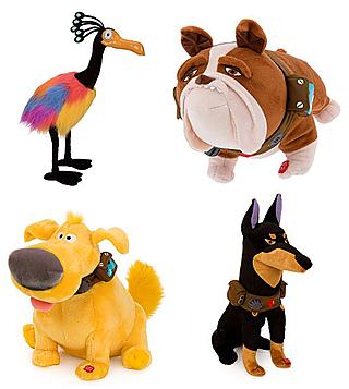 Stuffed versions of the films animals