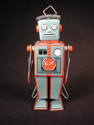 Robot by Linemar. Japan. 1950’s. It does look rather vintage