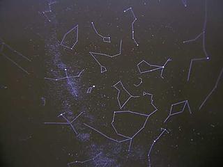 Constellation projection. Photo by The Gadgeteer