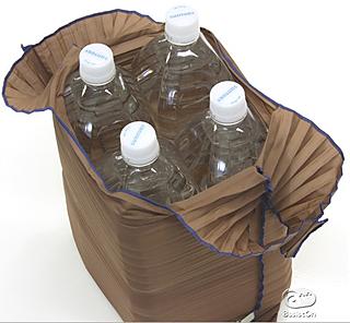 You can carry four 2-liter bottles inside
