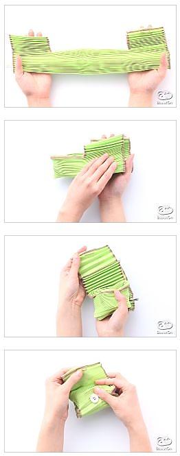  This is how you fold kna+ "yoko-pleats"