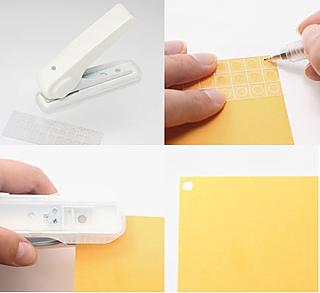 A special Muji perforator to play with Lego blocks