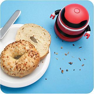 Robot Vacum loves having breakfast with you