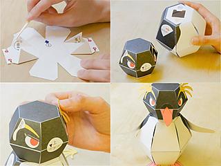 How to make a paper Western Rockhopper Penguin.