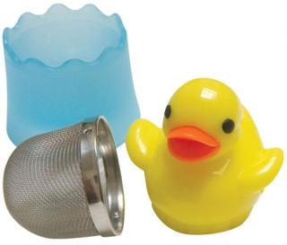 Let the ducky float in hot water  