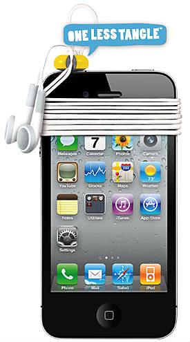 Hook it onto the input jack on your earbuds  