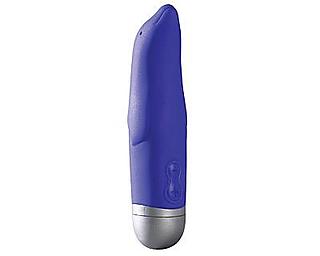 Dolphin modern dildo, with a vibrator and size mini.