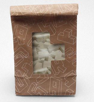 This little bag contains Tetris sugar cubes  