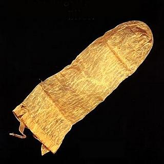 A condom from 1640, the oldest surviving condom.