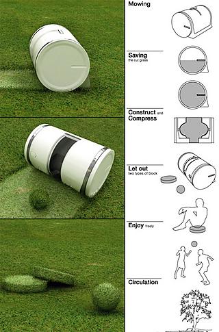 Mowing the lawn has never been this easy or comfortable.