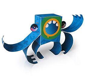 Toy created from a sheet of paper