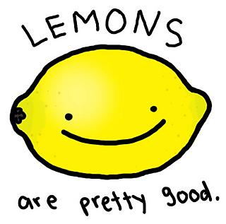 This friendly lemon is thrilled with Citrus Clock