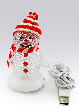 This snowman just can’t wait to be plugged in