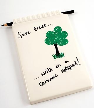 Write and erase on the ceramic pad