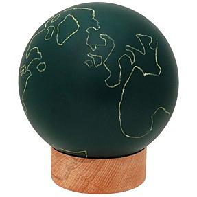 Study geography with this globe blackboard